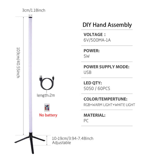 LED Floor Lamp Living Room RGB+WW+CW for Room Decoration USB Power Supply Nordic Houses Decoration RGB Atmosphere Floor Lights