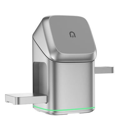 3 in 1 Charging Station Iphone Mag-Safe Charger, Rotating Wireless Charger Stand for Iphone 12~16 Series,Iwatch, Airpods