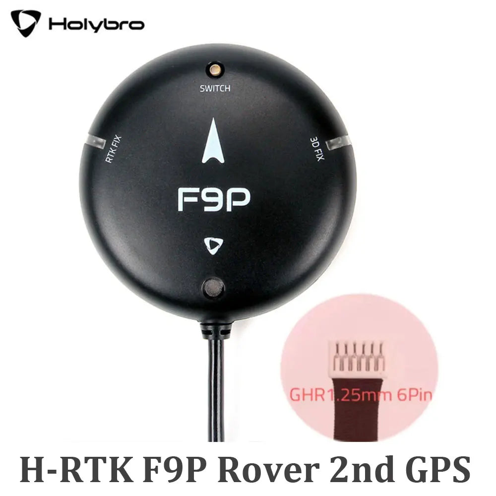 Holybro H-RTK F9P Rover Lite | H-RTK F9P Helical | H-RTK F9P Base for GNSS GLONASS Galileo Beidou for Pixhawk Flight Controller